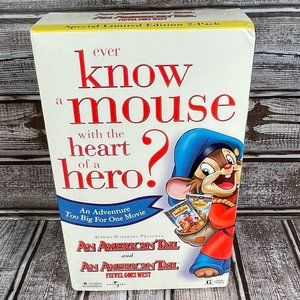 Ever Know A Mouse With The Heart Of A Hero - (Fievel Dual VHS Set) - Universal